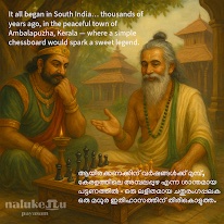 It all began in South India, thousands of years ago, in the peaceful town of Ambalapuzha, Kerala